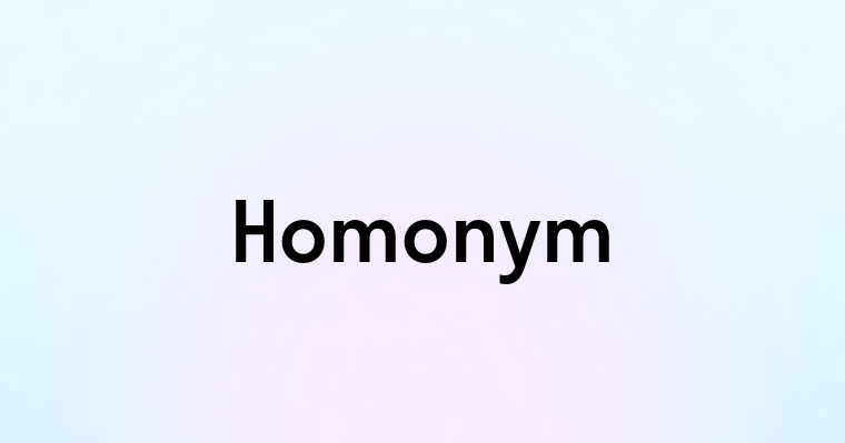 Homonym