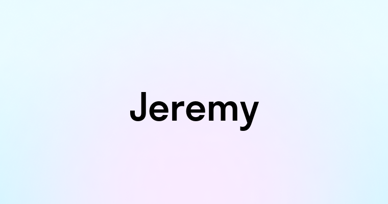 Jeremy