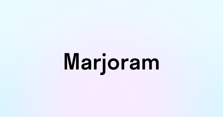 Marjoram