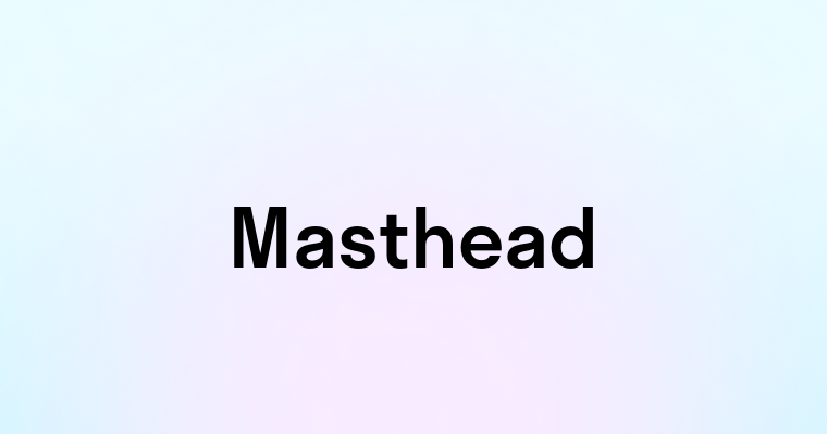 Masthead