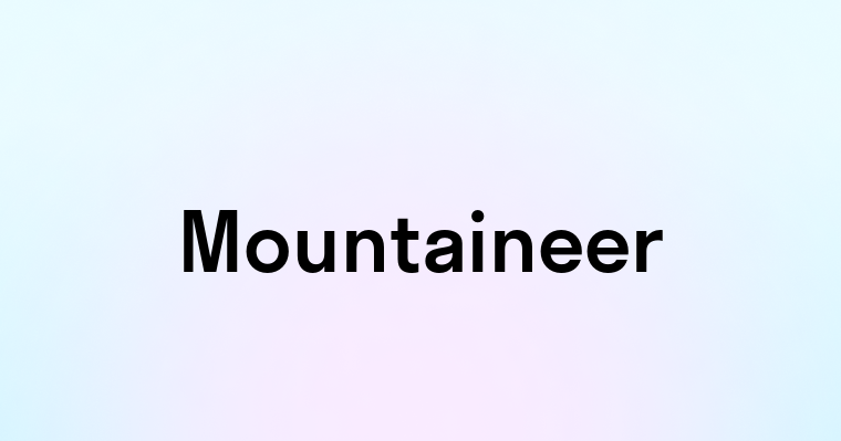 Mountaineer