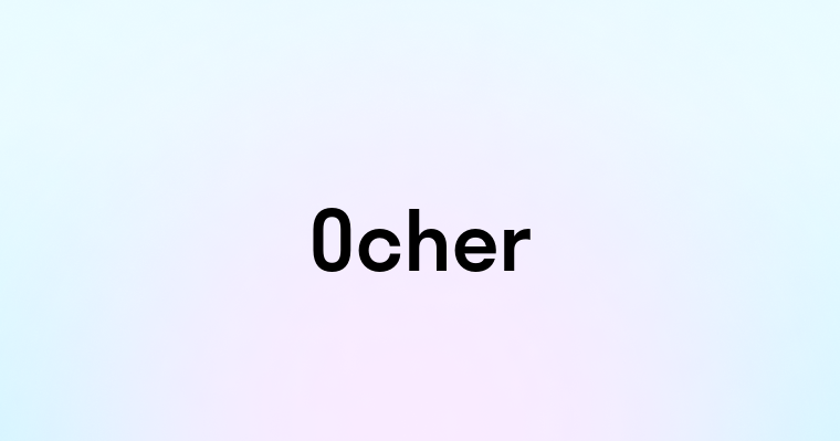 Ocher