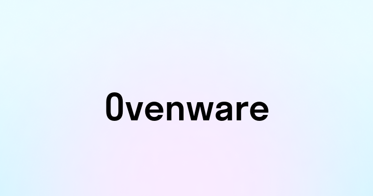 Ovenware