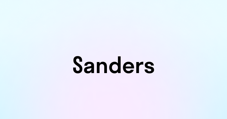 Sanders