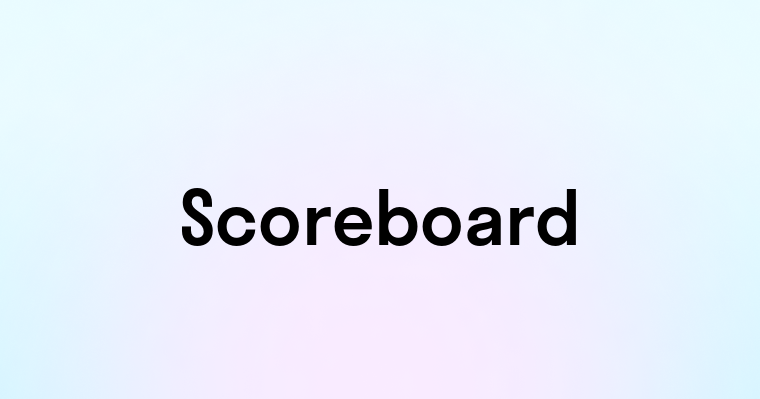 Scoreboard