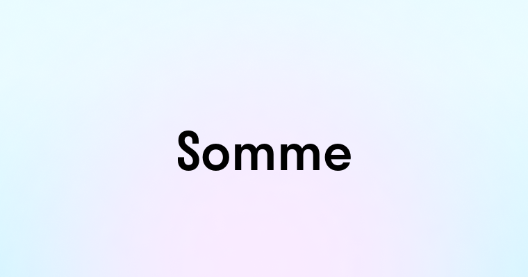 Somme