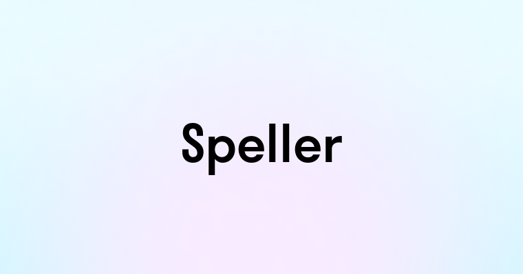 Speller