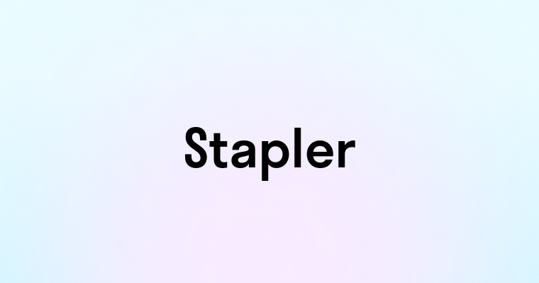 Stapler