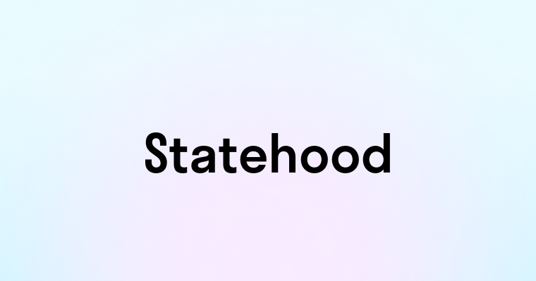 Statehood