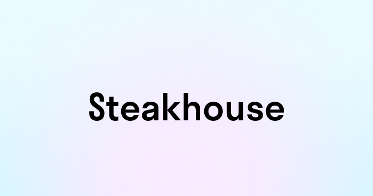 Steakhouse