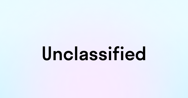 Unclassified