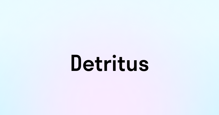 Detritus