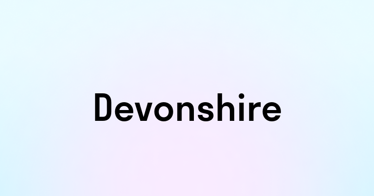 Devonshire