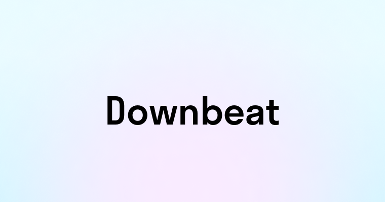 Downbeat