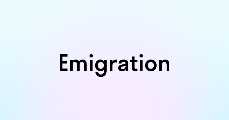 Emigration