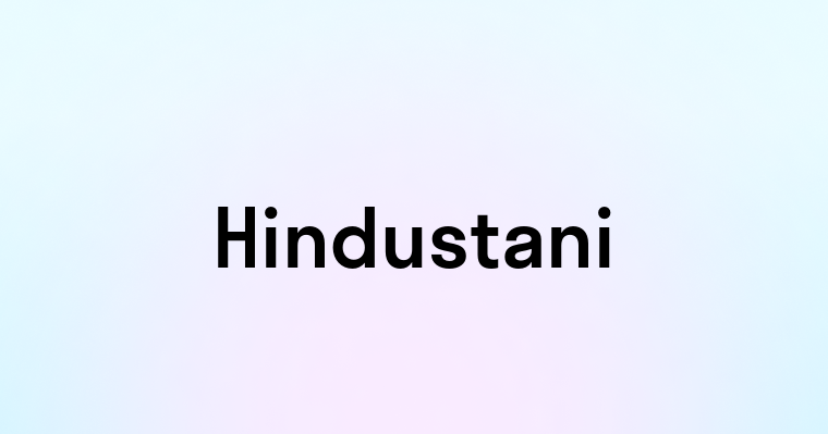 Hindustani