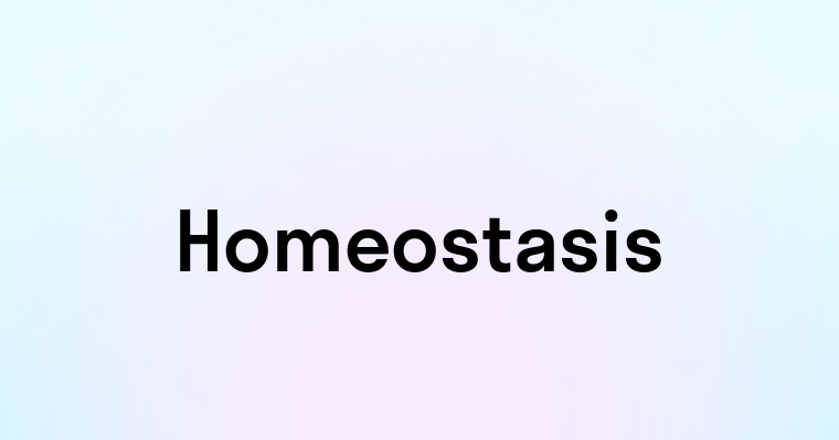 Homeostasis