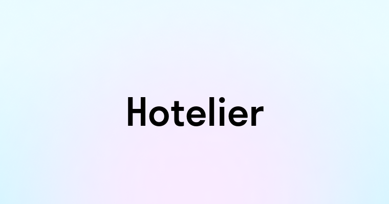 Hotelier