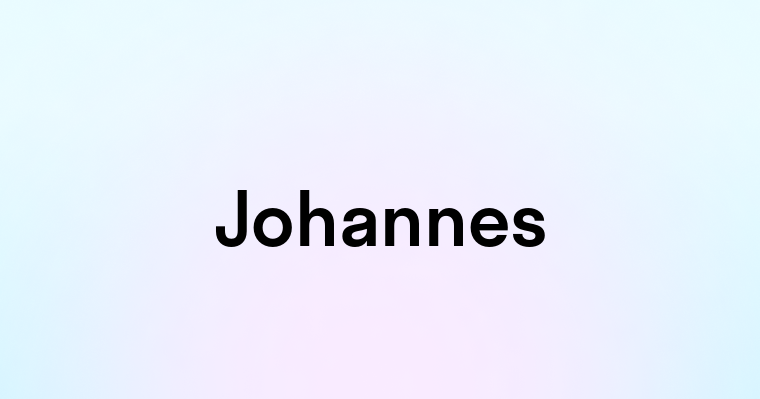 Johannes