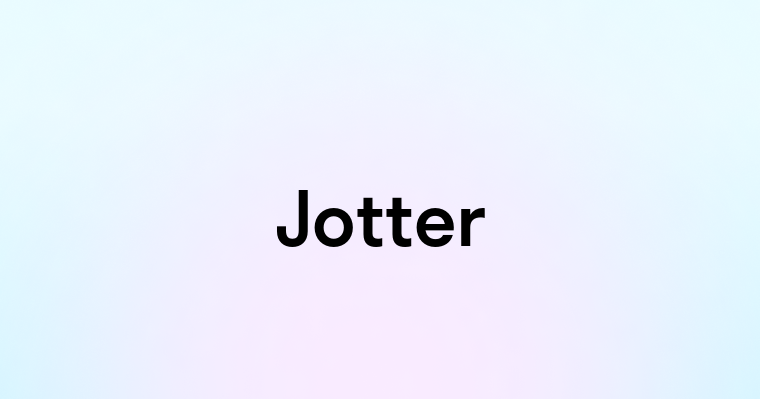 Jotter