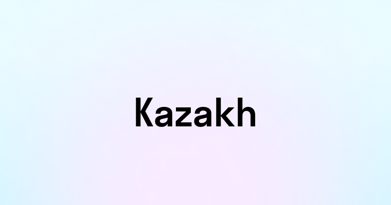 Kazakh