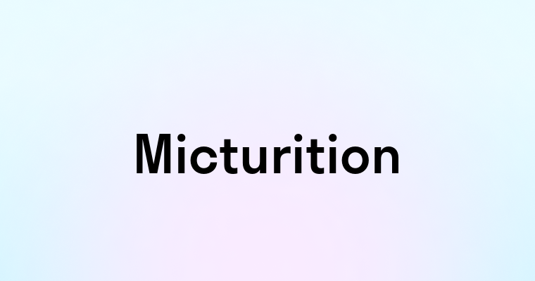 Micturition