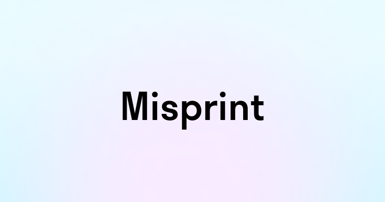 Misprint