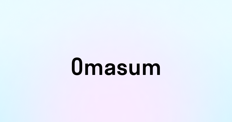 Omasum