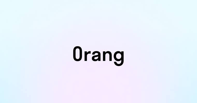 Orang