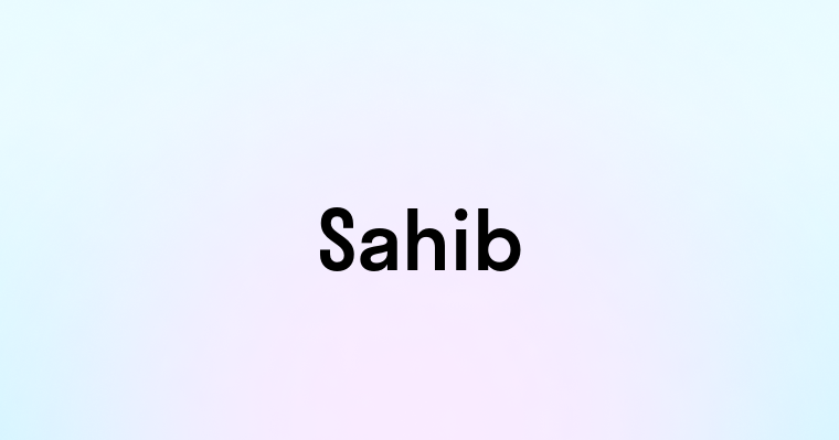 Sahib