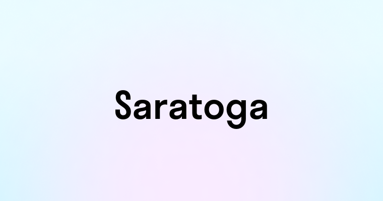 Saratoga