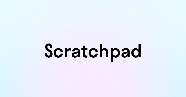 Scratchpad