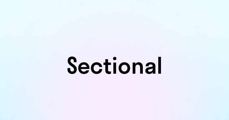 Sectional