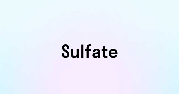 Sulfate