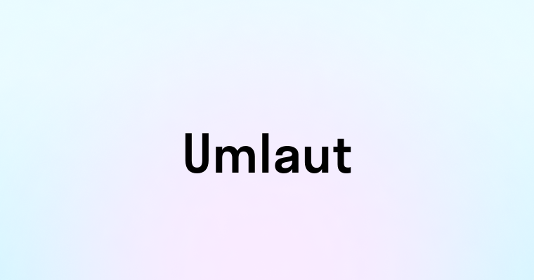 Umlaut