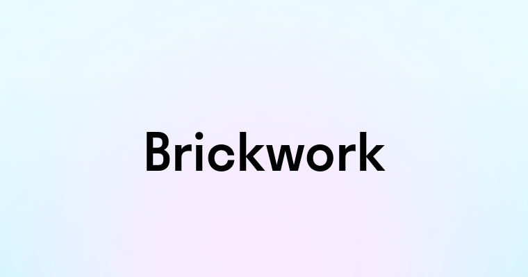 Brickwork