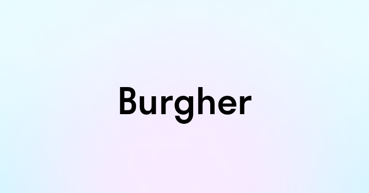 Burgher