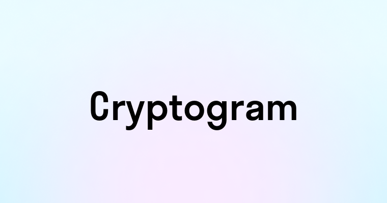 Cryptogram