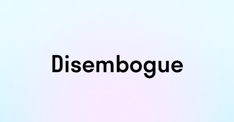 Disembogue