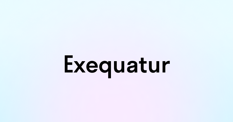 Exequatur