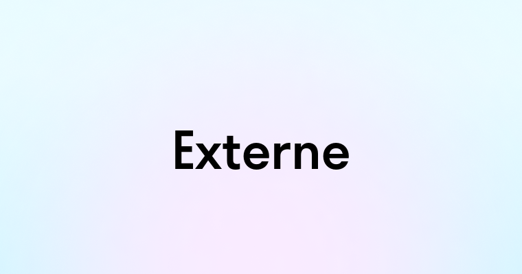 Externe