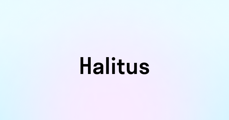 Halitus