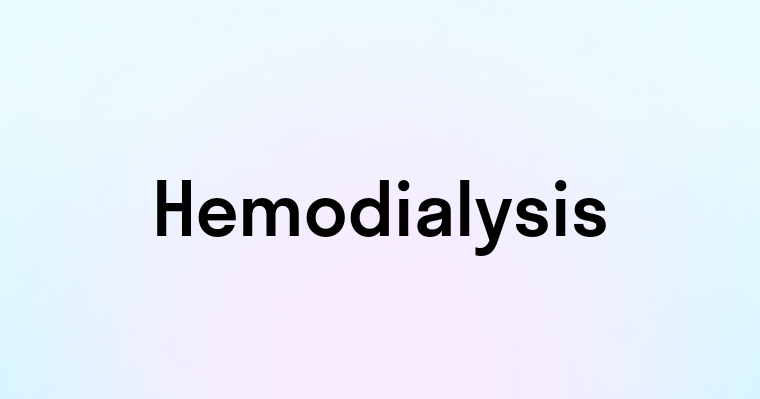 Hemodialysis