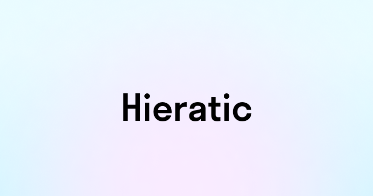 Hieratic