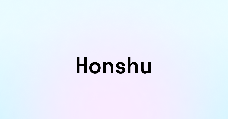 Honshu