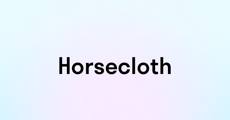 Horsecloth