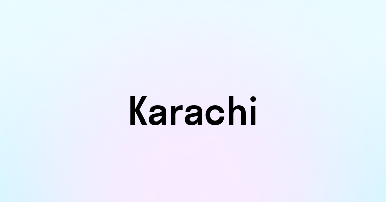 Karachi