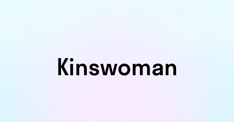 Kinswoman