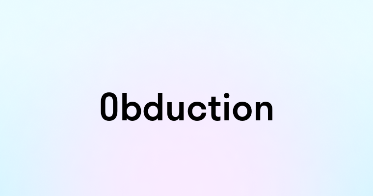 Obduction