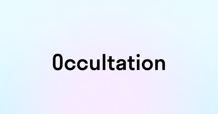 Occultation